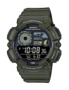 Casio  WS-1500H-3BJF JDM 100M WR 54.5 × 50.1 × 16.8 mm 10 años batería Fases Lunares Modo Pesca