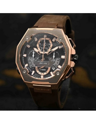 reloj cronógrafo hombre Bulova Precisionist 98B356 Ed. 10 Aniversario cristal de zafiro 50m WR