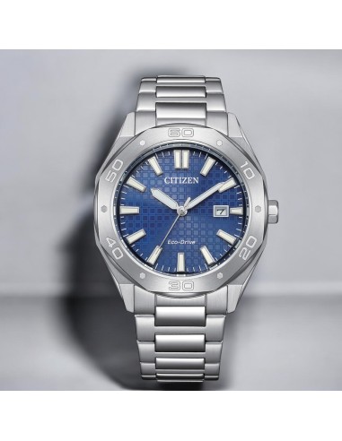 reloj hombre Citizen Weekender BM7630-80L 41mm 100m WR correa de acero movimiento Eco-Drive (funciona con energía solar o luz)