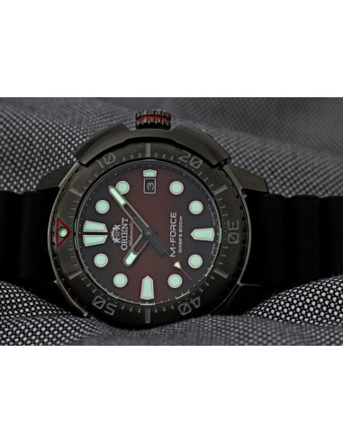 Reloj automático hombre Orient M-Force  RA-AC0L09R Edición Limitada 45mm cristal de zafiro 200m WR correa de silicona
