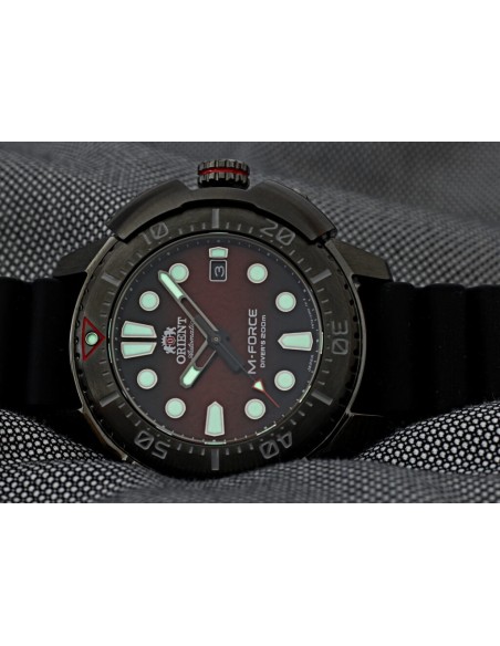 Reloj automático hombre Orient M-Force  RA-AC0L09R Edición Limitada 45mm cristal de zafiro 200m WR correa de silicona