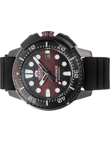 Reloj automático hombre Orient M-Force  RA-AC0L09R Edición Limitada 45mm cristal de zafiro 200m WR correa de silicona