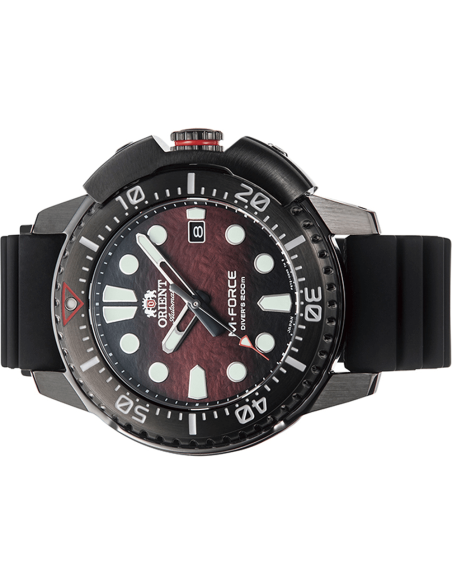 Reloj automático hombre Orient M-Force  RA-AC0L09R Edición Limitada 45mm cristal de zafiro 200m WR correa de silicona