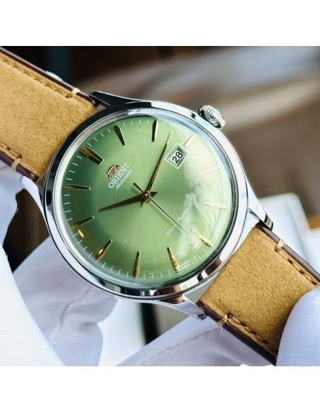 reloj automático hombre Orient Bambino RA-AC0P01E 42mm correa de cuero
