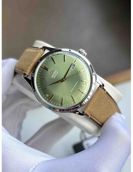 reloj automático hombre Orient Bambino RA-AC0P01E 42mm correa de cuero