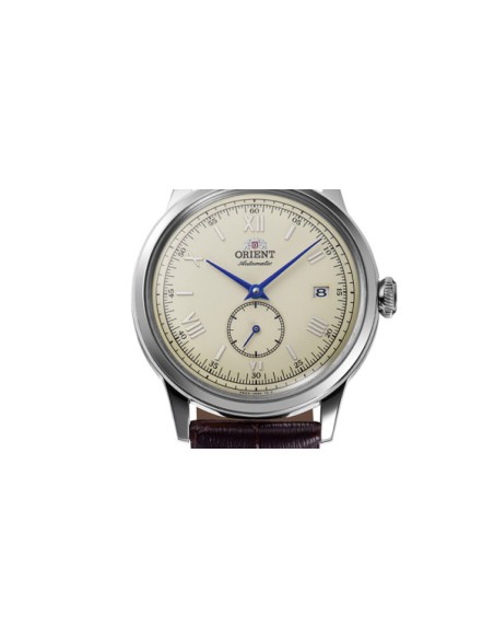 Reloj automático hombre Orient Bambino Small Seconds RA-AP0105Y 38.4mm correa de cuero (admite cuerda manual)