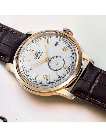 reloj automático hombre Orient Bambino Small Seconds RA-AP0106S 38.4mm correa de cuero (acepta cuerda manual)