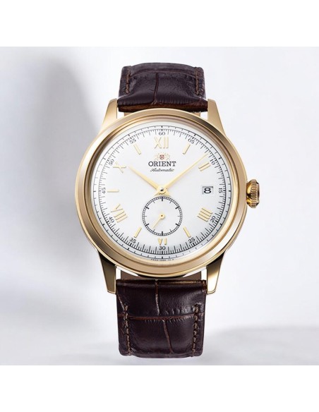 reloj automático hombre Orient Bambino Small Seconds RA-AP0106S 38.4mm correa de cuero (acepta cuerda manual)