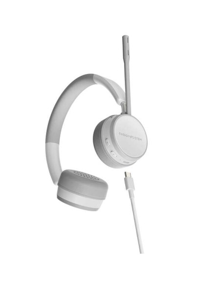 Energy Sistem Auriculares Inalambricos Office 6 - Bluetooth 5.0 - HQ Llamadas de Voz - Carga Rapida - Color Blanco