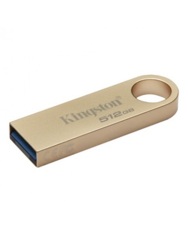 Pendrive Kingston DataTraveler SE9 G3 Memoria USB-A 3.2 Gen 1 512GB - 220 MB/s en Lectura - Diseño Metalico - Color Oro