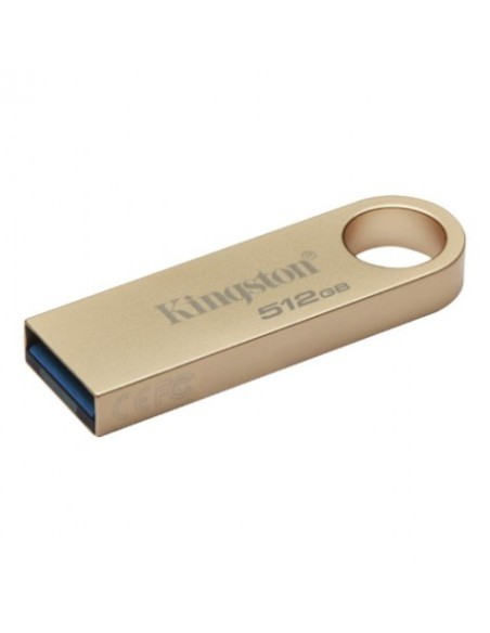 Pendrive Kingston DataTraveler SE9 G3 Memoria USB-A 3.2 Gen 1 512GB - 220 MB/s en Lectura - Diseño Metalico - Color Oro