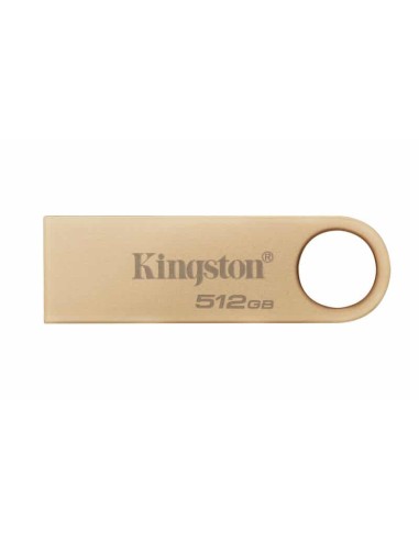 Pendrive Kingston DataTraveler SE9 G3 Memoria USB-A 3.2 Gen 1 512GB - 220 MB/s en Lectura - Diseño Metalico - Color Oro