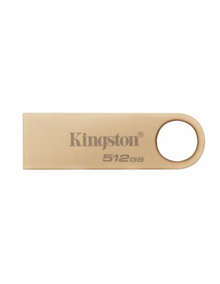 Pendrive Kingston DataTraveler SE9 G3 Memoria USB-A 3.2 Gen 1 512GB - 220 MB/s en Lectura - Diseño Metalico - Color Oro