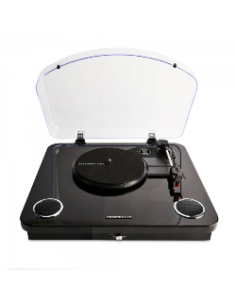 Tocadiscos Bluetooth con Altavoces 10W Energy Sistem BlackSpin - Funcion Auto-Stop Grabacion USB Compatible con 33/45/78 RPM
