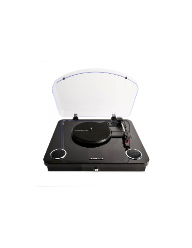 Tocadiscos Bluetooth con Altavoces 10W Energy Sistem BlackSpin - Funcion Auto-Stop Grabacion USB Compatible con 33/45/78 RPM