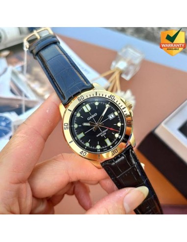 Reloj caballero CASIO analogico MTP-VD01GL-1E correa de piel