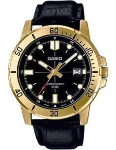 Reloj caballero CASIO analogico MTP-VD01GL-1EV correa de piel