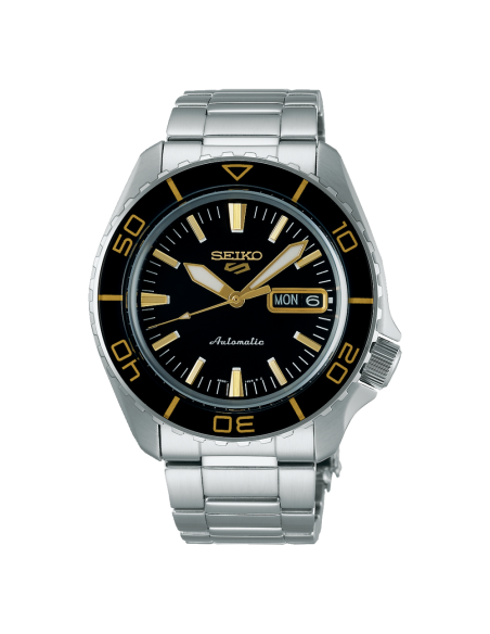 reloj automático hombre Seiko 5 Sports SRPK99K1 42.5mm 100m WR 4R36 correa de acero