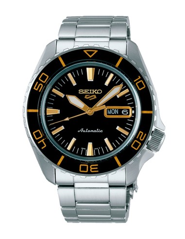 reloj automático hombre Seiko 5 Sports SRPK99K1 42.5mm 100m WR 4R36 correa de acero
