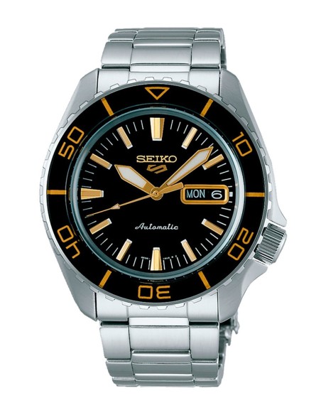reloj automático hombre Seiko 5 Sports SRPK99K1 42.5mm 100m WR 4R36 correa de acero