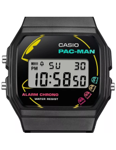 reloj unisex Casio PAC-MAN F-91WPC-1JR JDM 38,2 × 35,2 × 8,5 mm PAC-MAN 45 Aniversario JDM (mercado interior japonés)