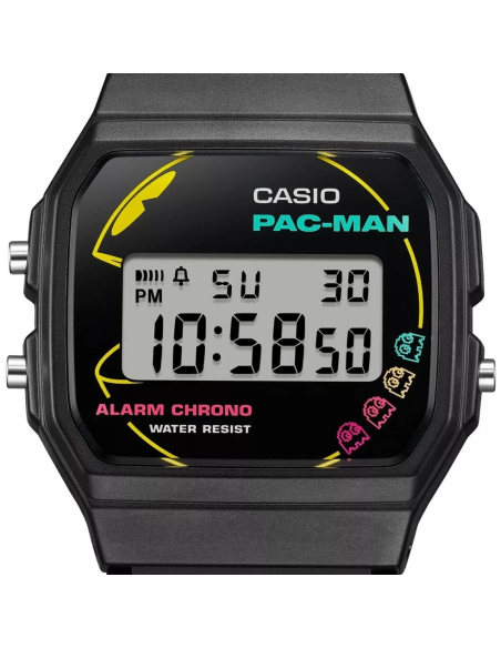 reloj unisex Casio PAC-MAN F-91WPC-1JR JDM 38,2 × 35,2 × 8,5 mm PAC-MAN 45 Aniversario JDM (mercado interior japonés)