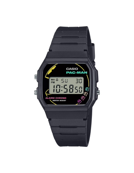 reloj unisex Casio PAC-MAN F-91WPC-1JR JDM 38,2 × 35,2 × 8,5 mm PAC-MAN 45 Aniversario JDM (mercado interior japonés)
