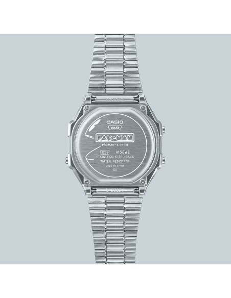 unisex Casio PAC-MAN A168WEPC-7AJR JDM PAC-MAN 45 Aniversario  38,6 × 36,3 × 9,6 mm