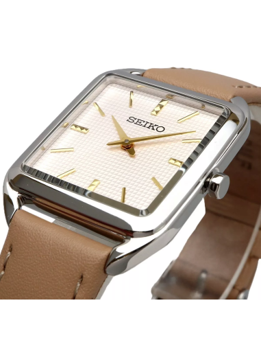 reloj mujer cuarzo Seiko Classic SWR089P1 26mm50m WR correa de cuero