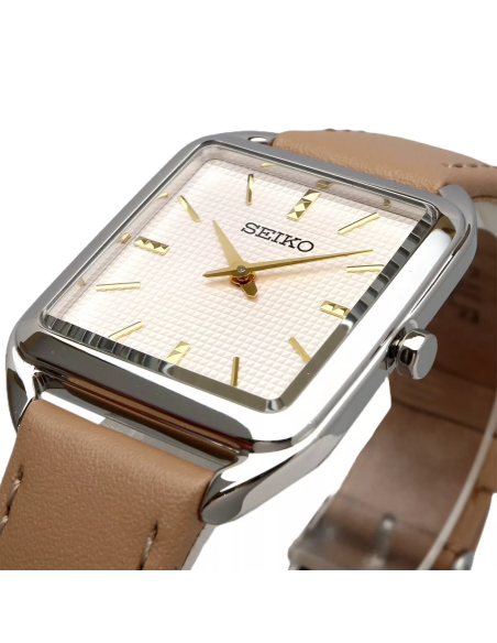 reloj mujer cuarzo Seiko Classic SWR089P1 26mm50m WR correa de cuero