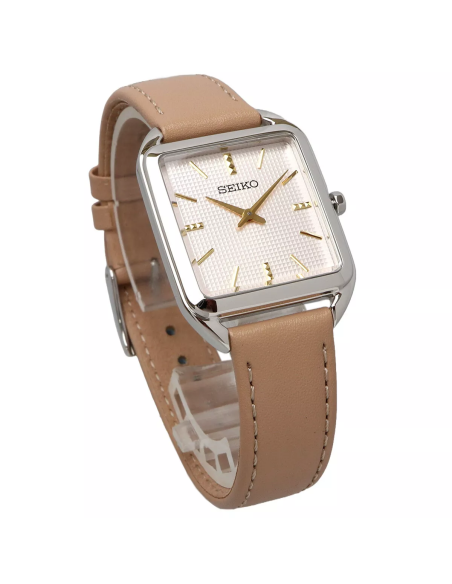reloj mujer cuarzo Seiko Classic SWR089P1 26mm50m WR correa de cuero