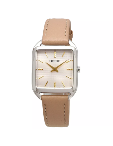 reloj mujer cuarzo Seiko Classic SWR089P1 26mm50m WR correa de cuero