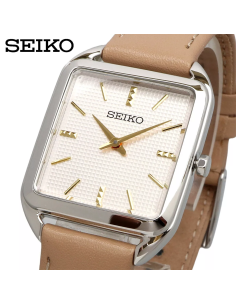 reloj mujer cuarzo Seiko Classic SWR089P1 26mm50m WR correa de cuero