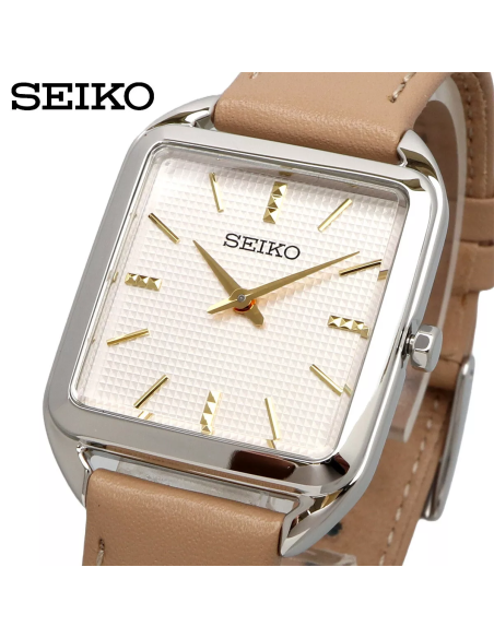 reloj mujer cuarzo Seiko Classic SWR089P1 26mm50m WR correa de cuero