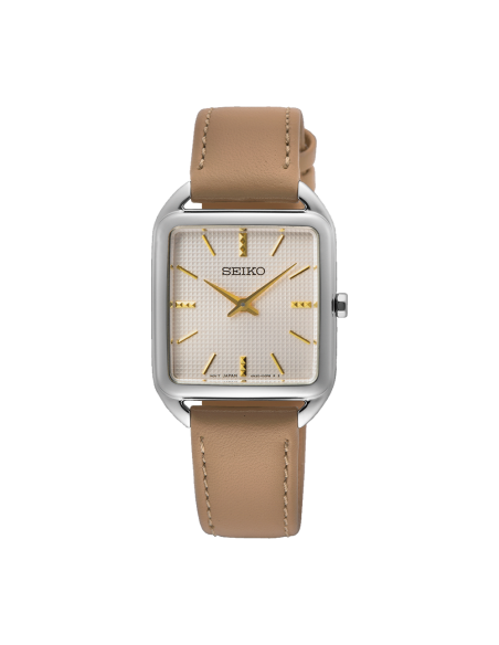 reloj mujer cuarzo Seiko Classic SWR089P1 26mm50m WR correa de cuero
