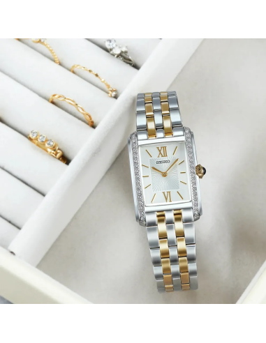 reloj mujer Seiko Classic Crystals SWR093P1 22.7mm 30m WR correa de acero