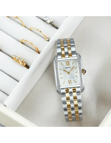 reloj mujer Seiko Classic Crystals SWR093P1 22.7mm 30m WR correa de acero