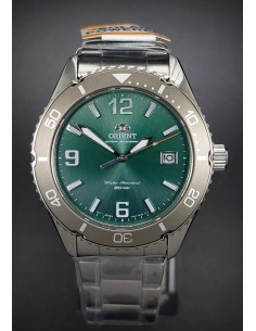 Reloj de buceo solar hombre Orient Kamasu RA-WJ0001E 39.9mm 200m WR cristal de zafiro correa de acero 2