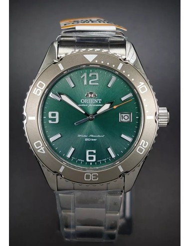 Reloj de buceo solar hombre Orient Kamasu RA-WJ0001E 39.9mm 200m WR cristal de zafiro correa de acero