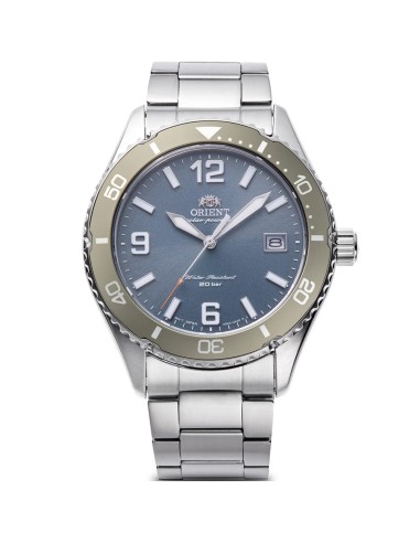 Reloj de buceo solar hombre Orient Kamasu RA-WJ0002L 39.9mm 200m WR cristal de zafiro correa de acero