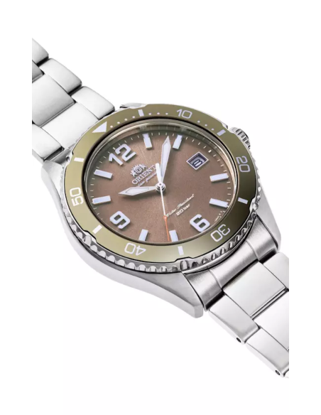 buceo solar hombre Orient Kamasu Copper RA-WJ0004Y 39.9mm 200m WR cristal de zafiro