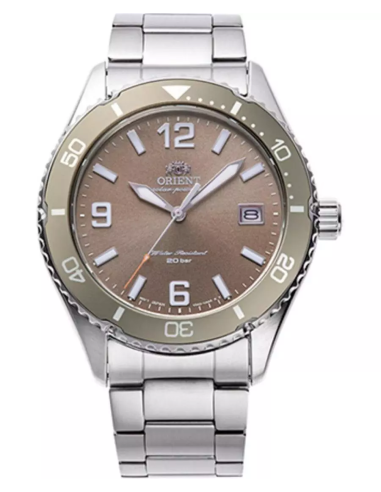 buceo solar hombre Orient Kamasu Copper RA-WJ0004Y 39.9mm 200m WR cristal de zafiro