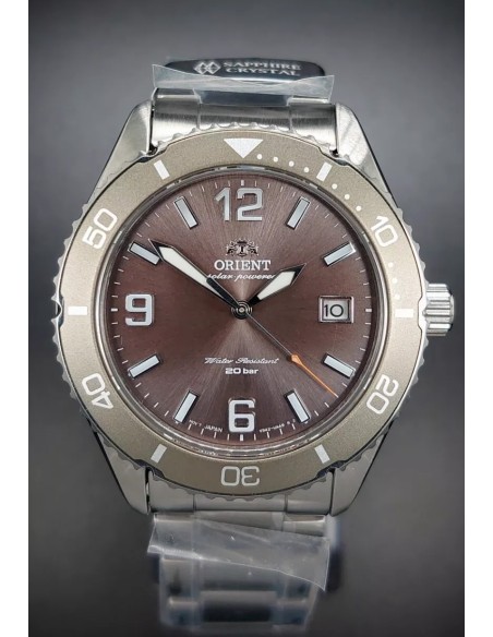 buceo solar hombre Orient Kamasu Copper RA-WJ0004Y 39.9mm 200m WR cristal de zafiro