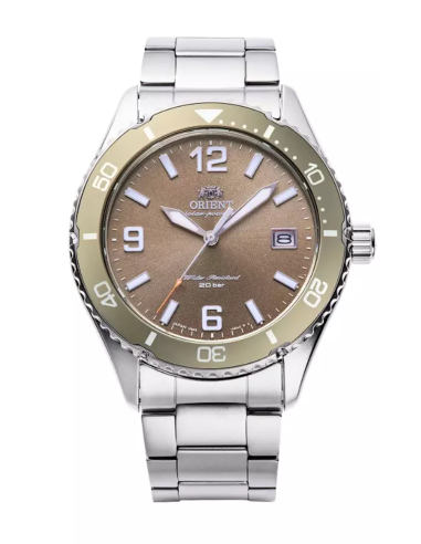 buceo solar hombre Orient Kamasu Copper RA-WJ0004Y 39.9mm 200m WR cristal de zafiro