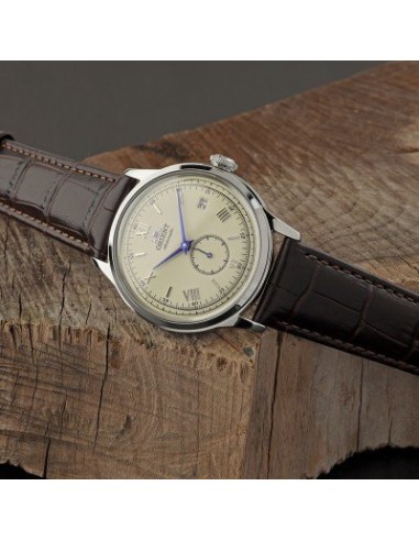 Reloj automático hombre Orient Bambino Small Seconds RA-AP0105Y 38.4mm correa de cuero (admite cuerda manual)