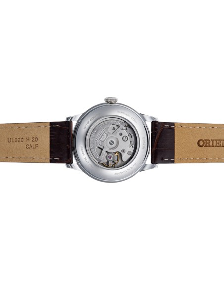 Reloj automático hombre Orient Bambino Small Seconds RA-AP0105Y 38.4mm correa de cuero (admite cuerda manual)