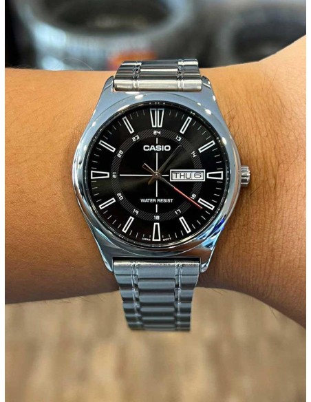 Reloj analogico Casio MTP-V006D-1C correa acero 45,1 × 38 × 9,4 mm