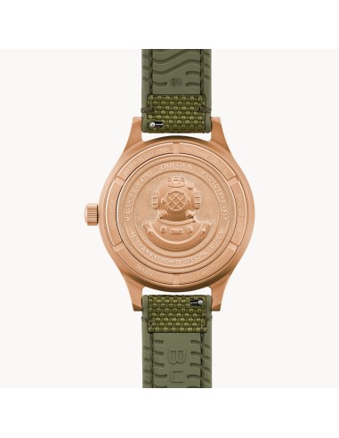 automático hombre Bulova MIL SHIPS CuSn8 Bronze 98A324 41MM  200m WR Cristal de zafiro abovedado doble antirreflectante