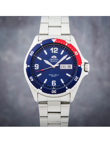 reloj automático buceo hombre Orient Mako II TAA02009D 41,5mm 200m WR correa de acero