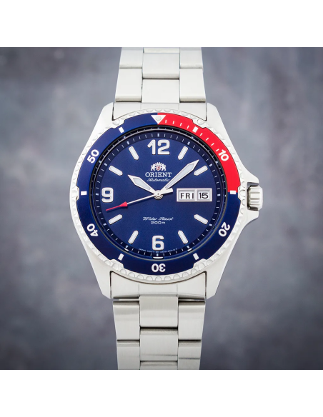 reloj automático buceo hombre Orient Mako II TAA02009D 41,5mm 200m WR correa de acero